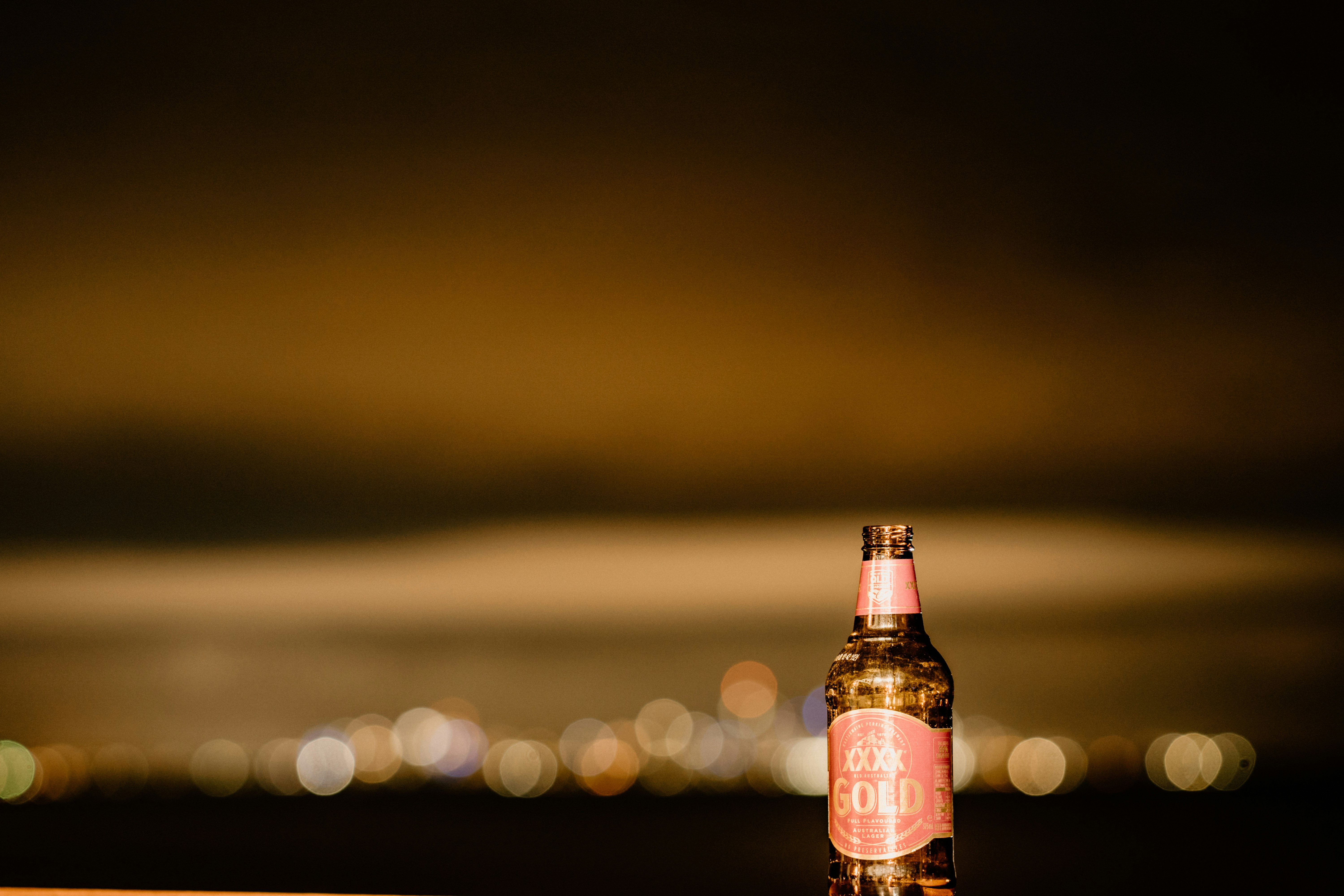 red and white labeled bottle